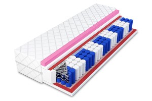 Materac Kieszeniowy 160x200 Max H2/H3 Visco Memory 9 Stref 19 cm